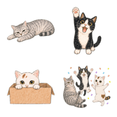 KRB Cats ゆるふわ手描き絵文字