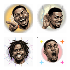 Provocative Black Man Face Emoji