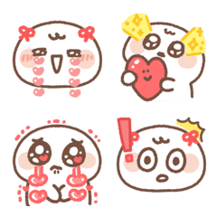 Emoticon stickers with decorative118