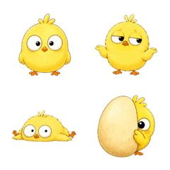 Round Little Chick Expressions Vol.1