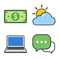 Emoji simple symbols colourful 4