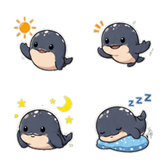 Baird's beaked whale Daily Emoji