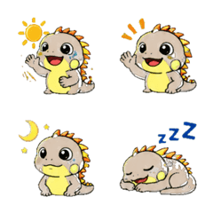 Green Iguana Daily Emoji