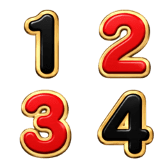 Luxury Number Emoji and symbol