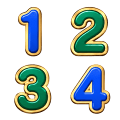 Luxury Number Emoji and symbol v.2