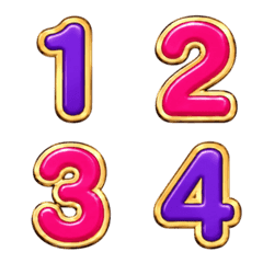 Luxury Number Emoji and symbol v.3