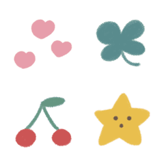 simple sweet crayon Emoji