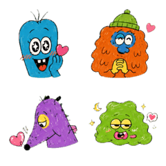 Henteko Friends A Lovely Emoji