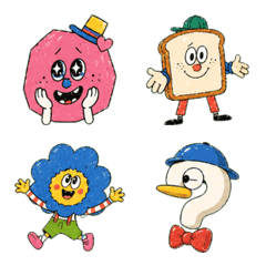Henteko Friends D Lovely Emoji