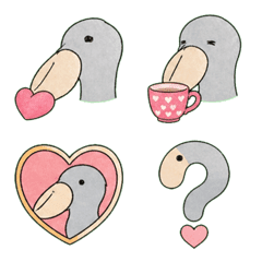 Shoebill-kun Lovely Emoji