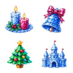 Sparkling Winter Crystal Emoji