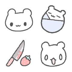 るるみのイラスト　どうぶつさんえもじ