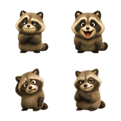 Mischievous Japanese Raccoon Dog Face
