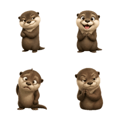 Sly Asian Small-clawed Otter Face
