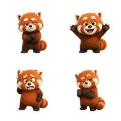 Mischievous Red Panda Face
