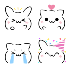 Move Emoji of cats & rabbits4