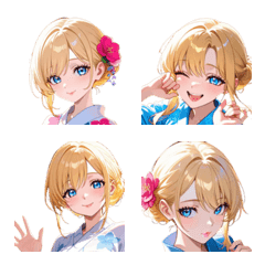 Summer Date! Yukata Beauty's Emoji