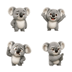 Mischievous Koala Face