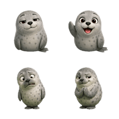 Mischievous Face Harbor Seal