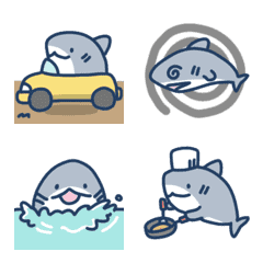 動くサメの日常色々絵文字