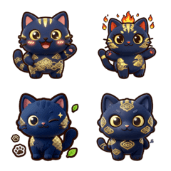 3D Puffy Wagara Cat: Starry Obon