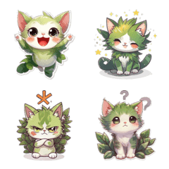 Prickly Cactus Cat Emoji