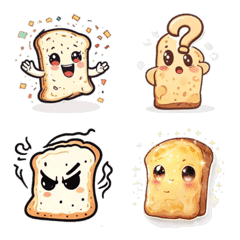 Floating Ghost Bread Emoji