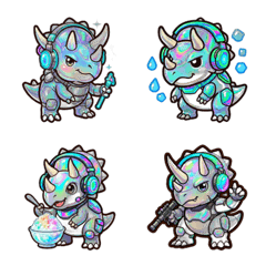 Glitch-Tactical Dino: Summer Chill