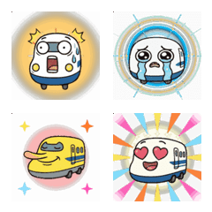 Moving! Lazy Bullet Train Emojis
