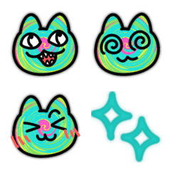 Animated Psychedelic Cat