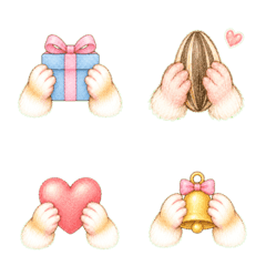 ふわふわおてての癒し絵文字