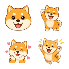 Easygoing Shiba Inu Mood Emojis