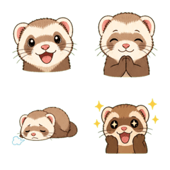 Playful Ferret Mood Emojis