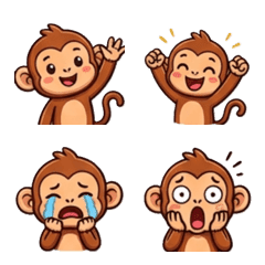 Cute Monkey Emoji01