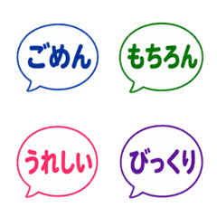 Speech Bubble Text Emoji Daily Chat