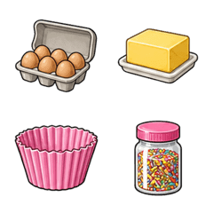 カップケーキ(絵文字40個)