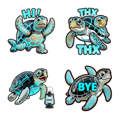 Obsidian Chrome Turtle: Neon Summer