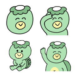 ゆるっとかわいいカッパの絵文字