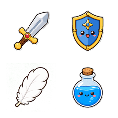 Cute and casual RPG emojis