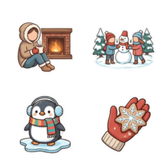 Cute Winter Vacation Emoji
