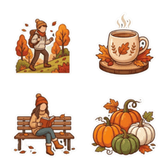 Cute Autumn Vacation Emoji