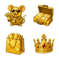 Yurutto Gold Rich Emojis