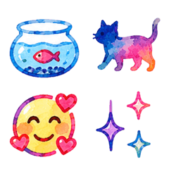 カラフルで大きめな絵文字