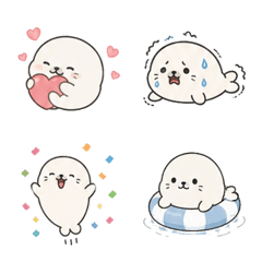 Stretchy Seal Animated Emoji 01