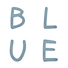hand write alphabet V.1 grain lite blue