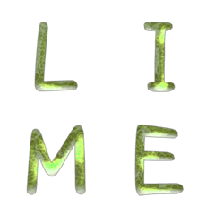 Lime hand write alphabet Vol.1