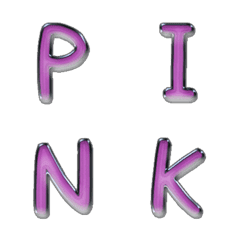 gross pink hand write alphabet Vol.1