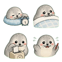 Azarashi-kun Office Life Emoji