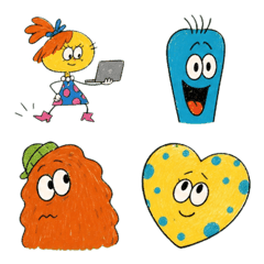 Henteko Friends A Office Life Emoji