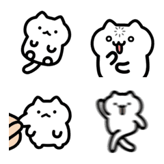 a bit mini white cat